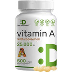 Deal Supplement High Potency Vitamin A 25000 IU front view bottle.