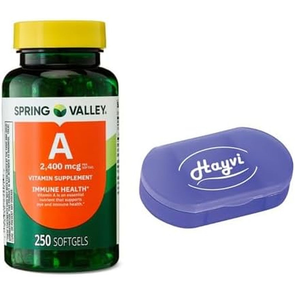 Spring Valley Vitamin A 2400 microgram bottle front view