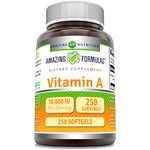 Amazing Nutrition Vitamin A 10000 IU front bottle view