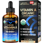 NutraHarmony Organic Vitamin A 10000 IU front view bottle