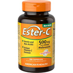American Health Ester-C 500mg Vitamin C 120 Capsules front bottle view