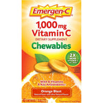 Emergen-C Chewable Vitamin C 1000mg front view bottle for daily immune support