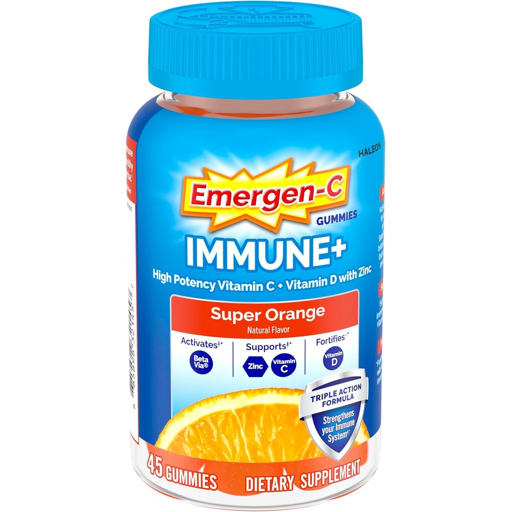 Haleon Emergen-C Immune Plus Triple Action Gummies front packaging view