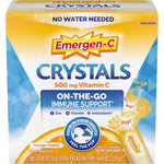 Emergen-C Crystals Orange Vitality Immune Support Supplement front box view