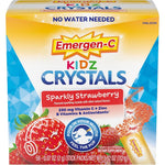 Emergen-C Kidz Crystals Sparkly Strawberry front packaging view for daily immune support