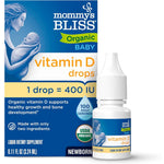 Mommy's Bliss Organic Vitamin D Drops for Babies front packaging view for infant bone health