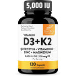 Sandhu's Vitamin D3 5000 IU K2 Magnesium bottle front view