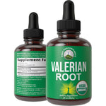 Peak Performance Organic Valerian Root Drops front view showing organic certification label