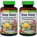 Herbs Etc Deep Sleep 120 Softgels bottle front view showcasing herbal sleep support formula.