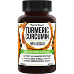 FarmHaven Turmeric Curcumin 1965mg 90 vegetarian capsules bottle front view showing clean premium packaging for joint support.