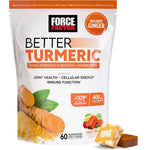Force Factor Better Turmeric Soft Chews front view packaging for joint support.