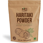 MB Herbals Haritaki Powder 100 gram package front view for natural digestive health.
