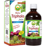 Basic Ayurveda Maha Triphala Juice front view bottle for digestive health support.