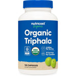 Nutricost Organic Triphala 2000mg capsules for natural digestive support and colon health.