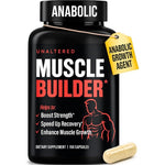 UNALTERED anabolic muscle builder capsules with vitamin d3 and tribulus extract for muscle gain