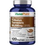 NusaPure Tribulus Terrestris 1000mg 120 Capsules Front View