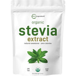 Micro Ingredients Pure Organic Stevia Powder 8 Ounce front view packaging
