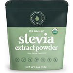 NatriSweet Organic Pure Stevia Powder 4 Ounce pouch front view