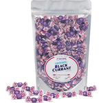 Chipurnoi CHIPS Black Currant Stevia Throat Pastilles front view of ten ounce resealable share pouch