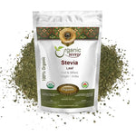 Organic Way Stevia Leaf Cut and Sifted front pouch packaging view
