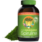 Nutrex Hawaii Pure Hawaiian Spirulina Powder front view of 16 Ounce container.