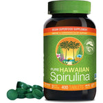 Nutrex Hawaii Pure Hawaiian Spirulina 400 tablets front view for immune support