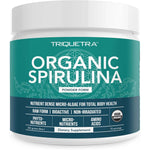 Triquetra Health Organic Spirulina Powder front packaging view