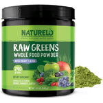 Naturelo Raw Greens Superfood Powder Mixed Berry 240g front view packaging