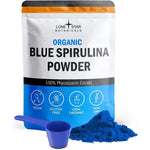 Lone Star Botanicals Organic Blue Spirulina Powder front view packaging showing organic superfood certifications.
