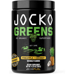 Jocko Fuel Daily Greens Powder front view of black container for premium organic superfood nutrition.