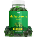 Kwala Nutrition Super Greens Gummies front view bottle for daily immunity support.