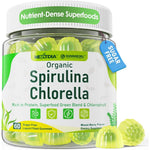 Nextdia Organic Spirulina and Chlorella Gummies front view jar for immune support