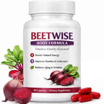 Tufonra Beetwise Root Formula bottle front view for organic energy support.