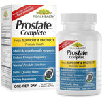 Real Health Prostate Complete 30 softgels front view package for men's urinary health.