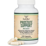 Double Wood Supplements Prostate Support 120 capsules front bottle view for mens urinary health
