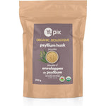 Yupik Organic Psyllium Husk Powder front view of 250g bag