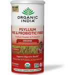 Organic India Psyllium Pre and Probiotic Fiber Orange front view