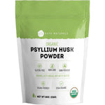Kate Naturals organic psyllium husk powder 8 ounce front view
