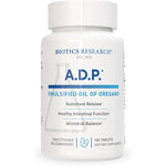 Biotics Research ADP Emulsified Oil of Oregano 120 Tablets front bottle view