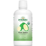 Dynamic Health Certified Organic Noni Fruit Juice front bottle view premium liquid antioxidant supplement