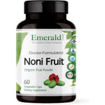 Emerald Labs Organic Noni Fruit 60 vegetable capsules front bottle view