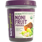 BareOrganics Organic Noni Fruit Powder front view container for vitality support