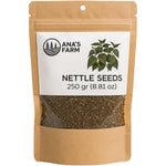 Generic Natural Stinging Nettle Seed Powder pouch front view for dietary supplement use.