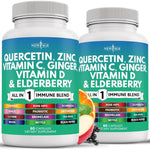 New Age Quercetin Zinc Bromelain 120 Capsules bottle front view for immune support