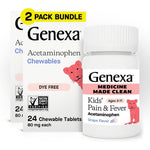 Genexa Kids Clean Pain and Fever Acetaminophen 2 Pack front view