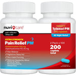 NUVICARE Extra Strength Pain Relief PM 2 pack front view for nighttime aches.