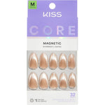 Kiss Core magnetic press on nails Amazon Falls front view