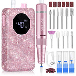 Saviland professional 40000 RPM nail drill kit front view with handpiece
