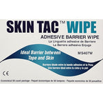 Torbot Skin-Tac Adhesive Barrier Wipes 50 count box front view for medical device adhesion