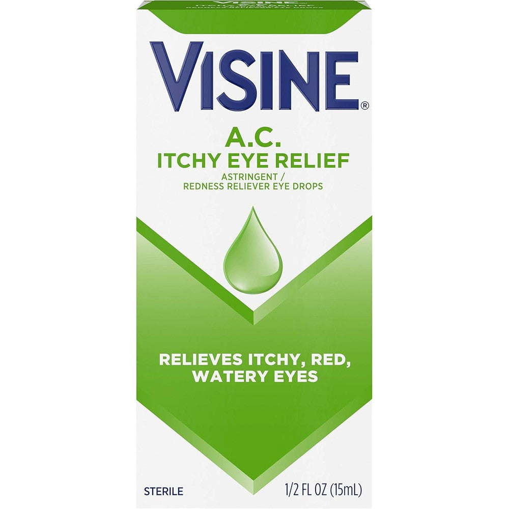Visine AC Astringent Redness Reliever Eye Drops front packaging view